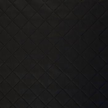 Preview: Kunstleder Debbie in Steppoptik Schwarz von Swafing